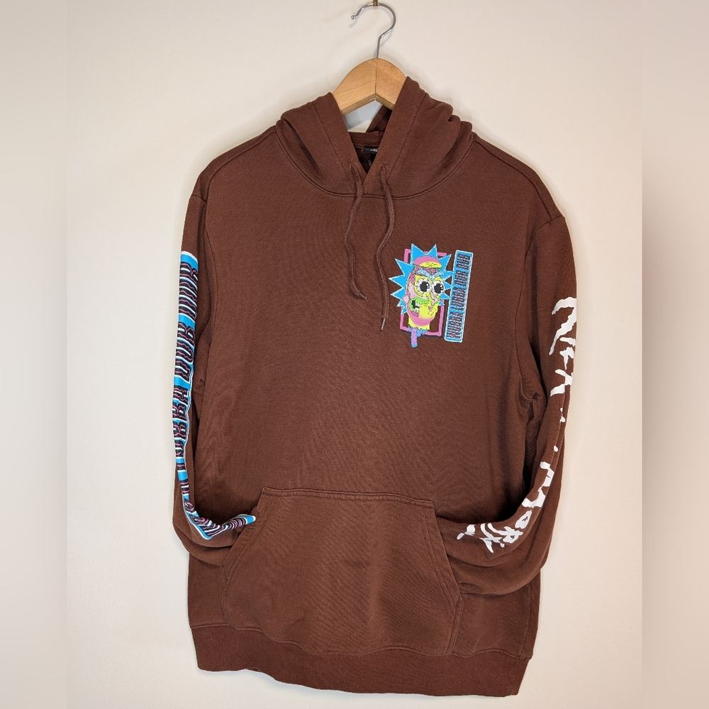 Rick And Morty Wubba Lubba Dub Dub Brown Hoodie